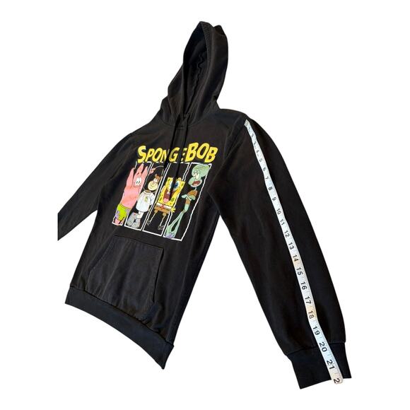 Nickelodeon‎ SpongeBob Patrick Squidward Sandy Black Hoodie Youth XL - Picture 5 of 8